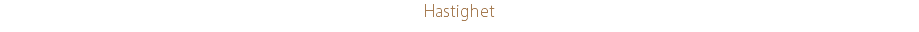 Hastighet